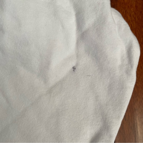 NEW SPORTY & RICH DRINK MORE WATER WHITE CREWNECK SWEATSHIRT SZ EXTRA SMALL XS - Picture 3 of 8